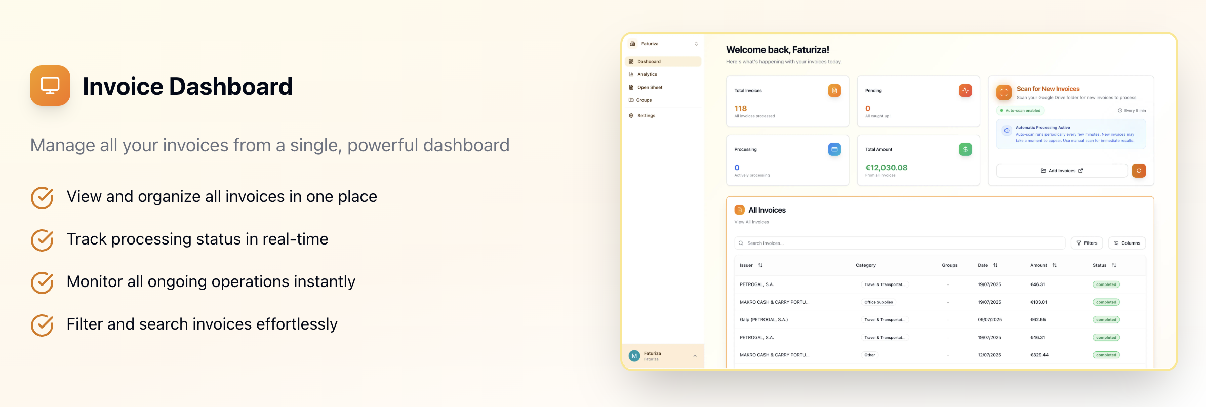 Faturiza - Screenshot 5 showing product features and functionality