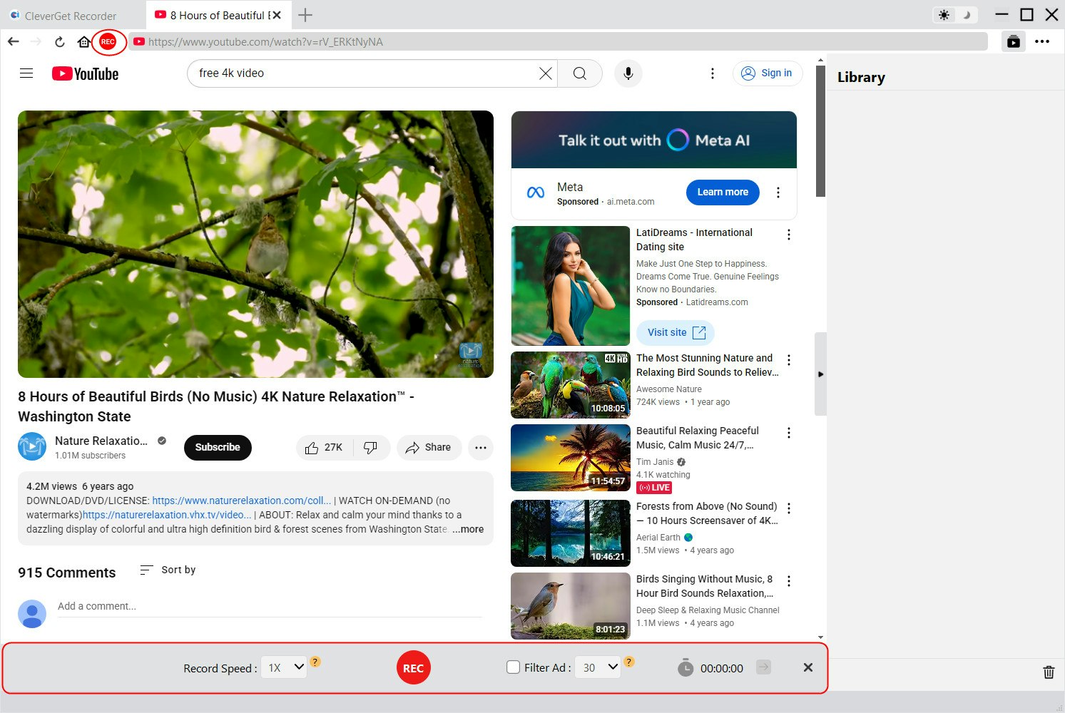 Registratore gratuito Cleverget - Registra video online fino alla qualità 4K gratuitamente media 2