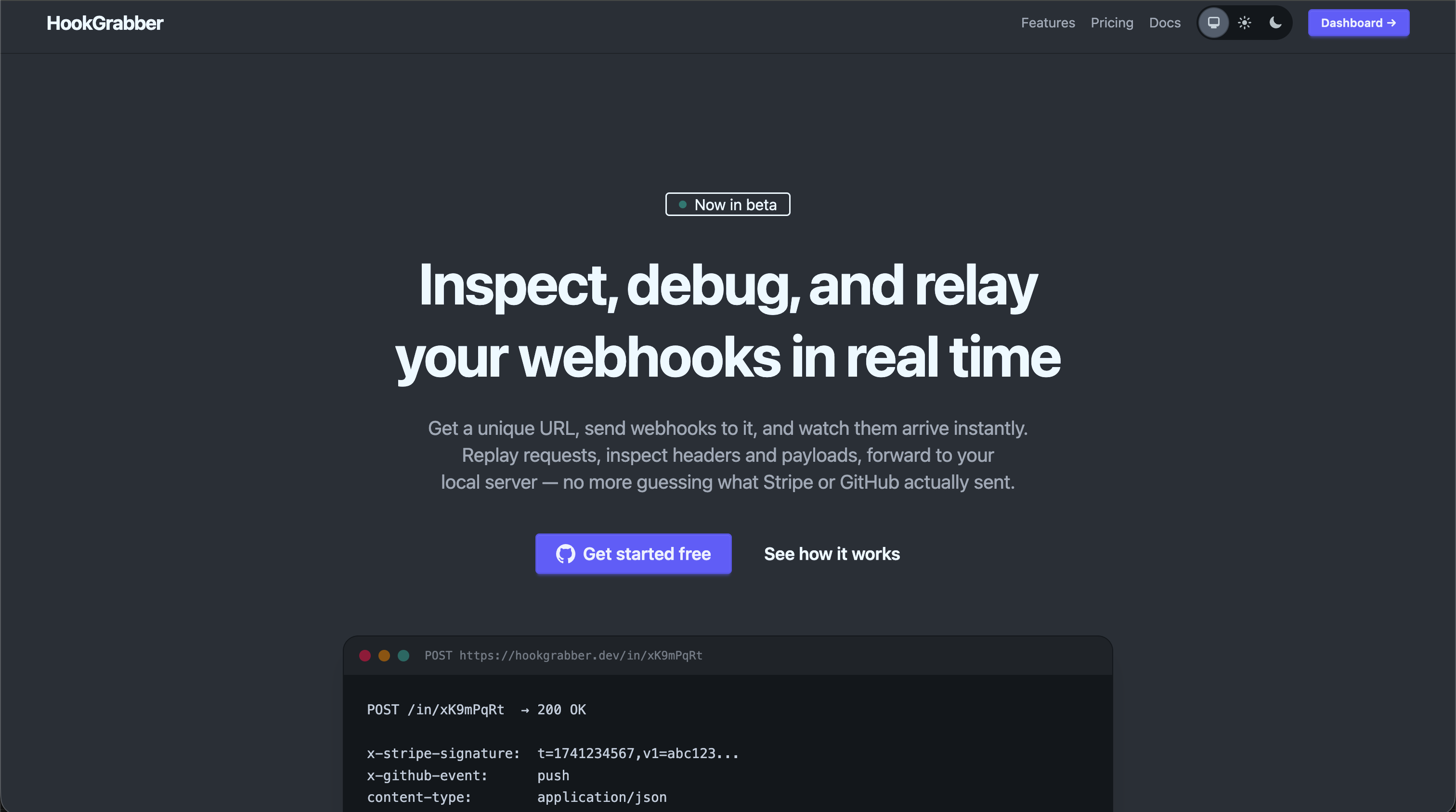 HookGrabber - Main product screenshot demonstrating key features and user interface
