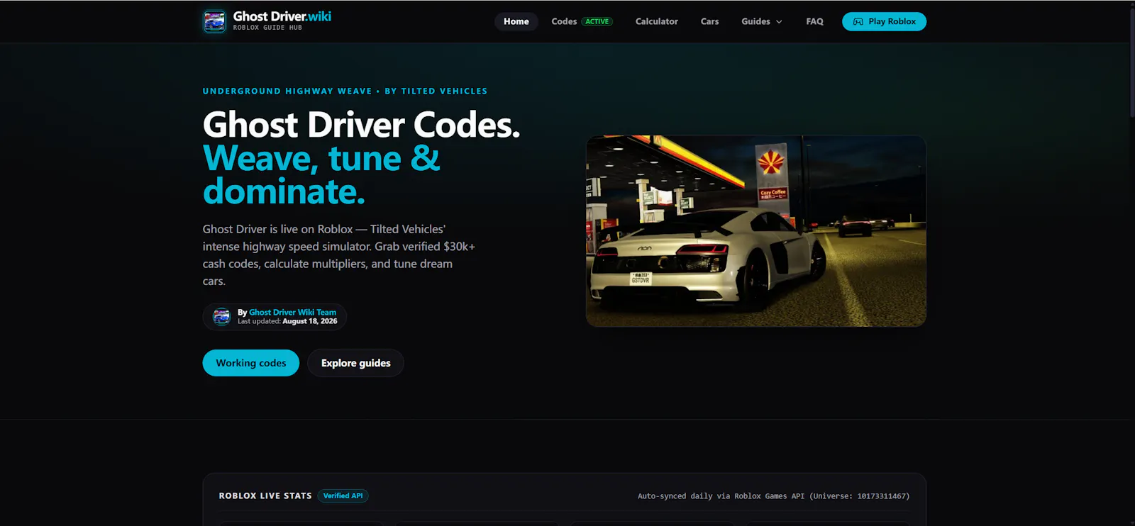 Ghost Driver Wiki & Tools screenshot 3
