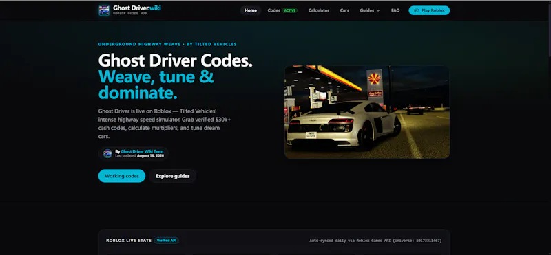 Ghost Driver Wiki & Tools screenshot 3