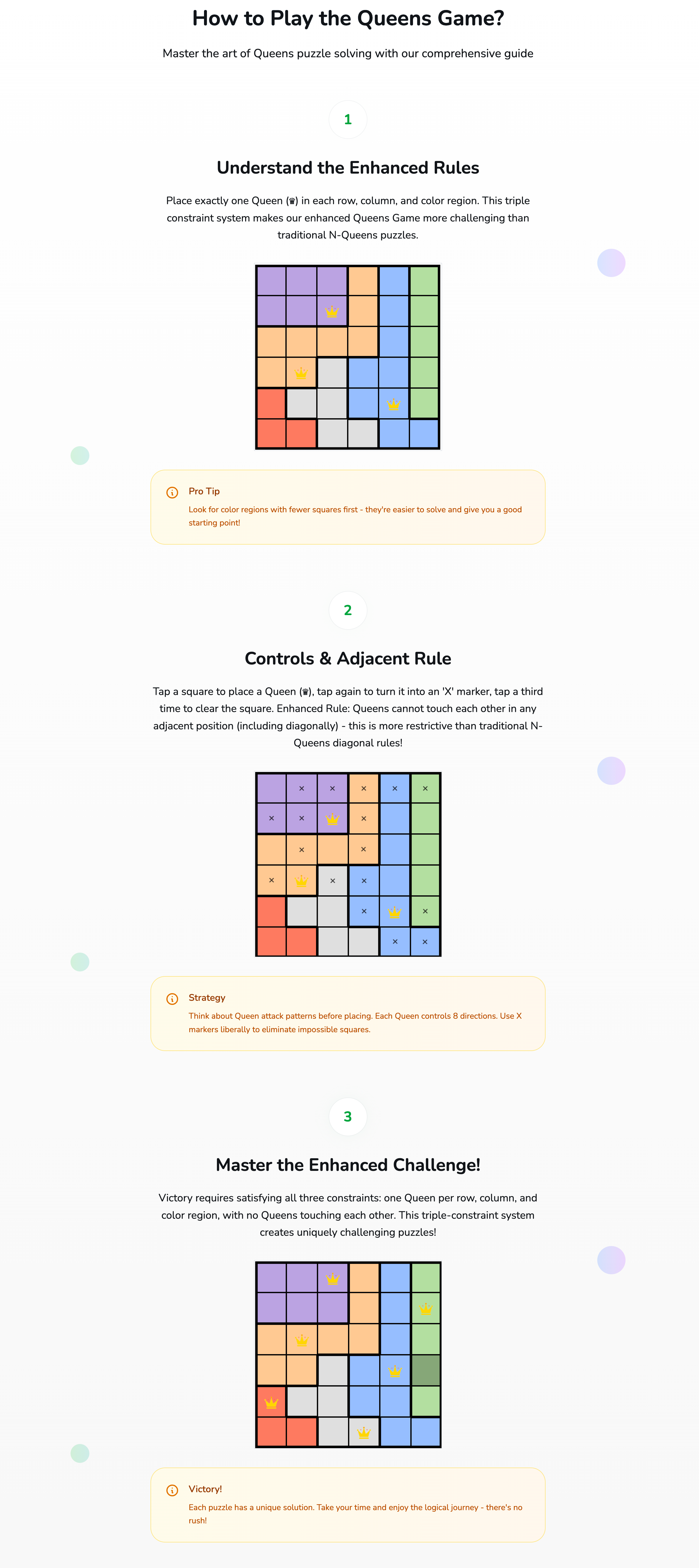 Enhanced Queens Game gallery image