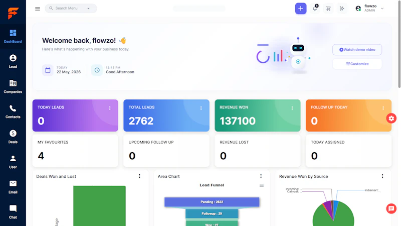 Flowzo CRM screenshot 3