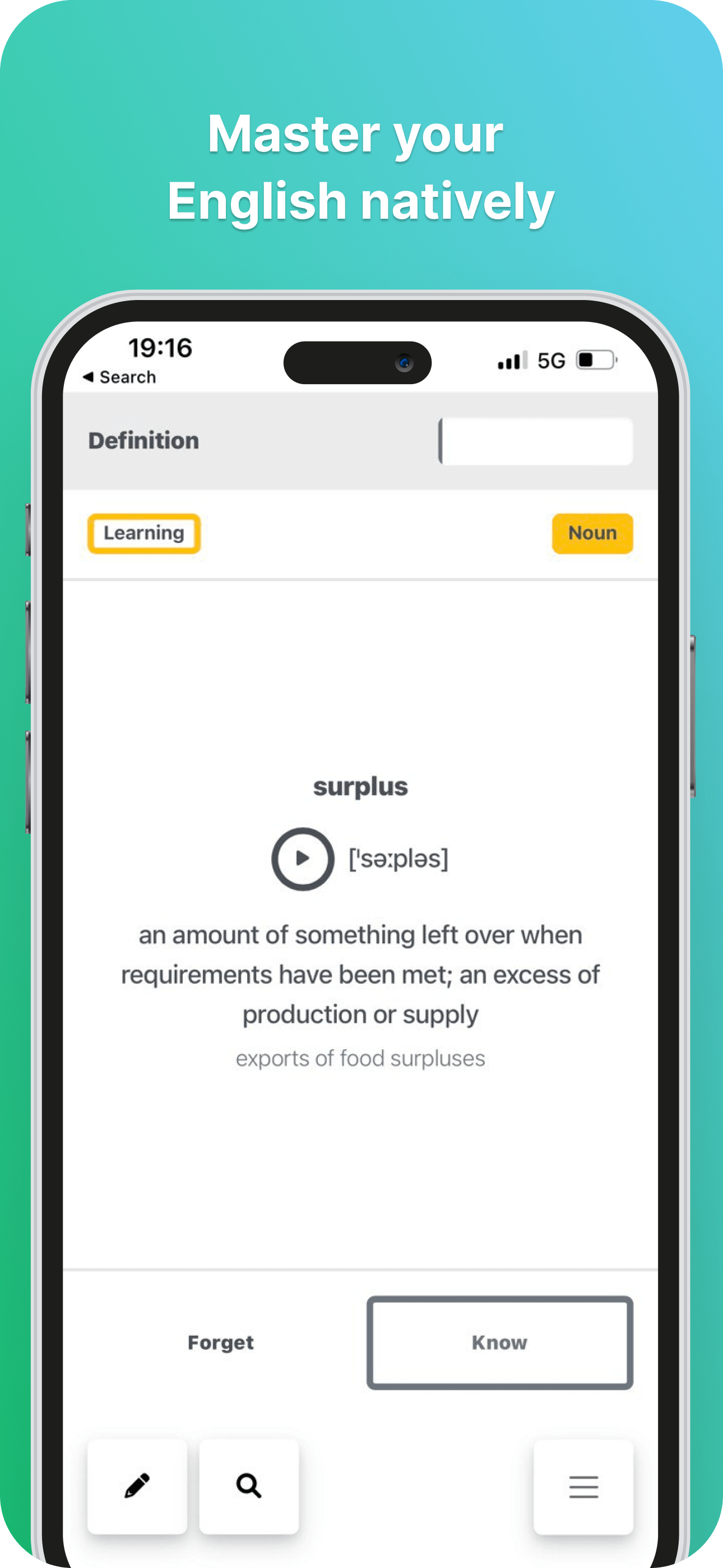Dicty - L'app di apprendimento delle lingue - Padroneggiare costantemente la tua lingua media 5