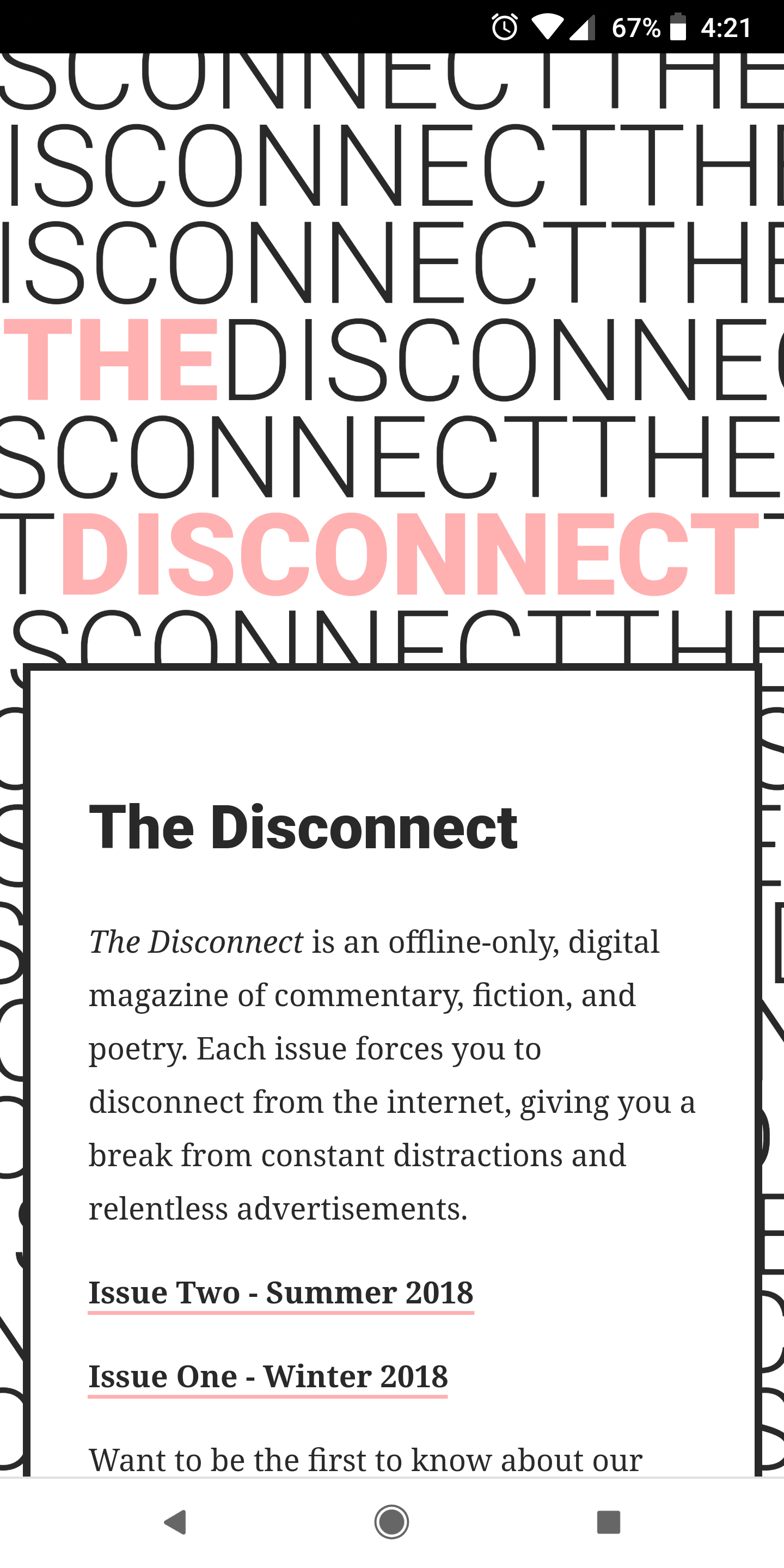 The Disconnect Magazine gallery image
