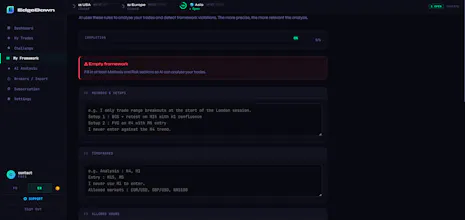 EdgeDawn - AI trading journal gallery image