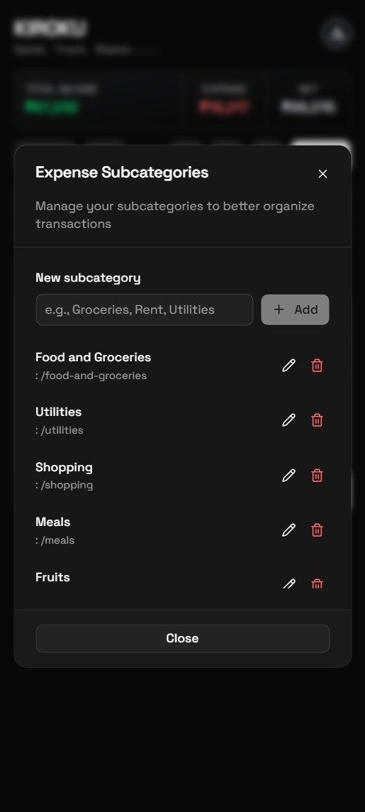 KIROKU - Expense Tracker gallery image