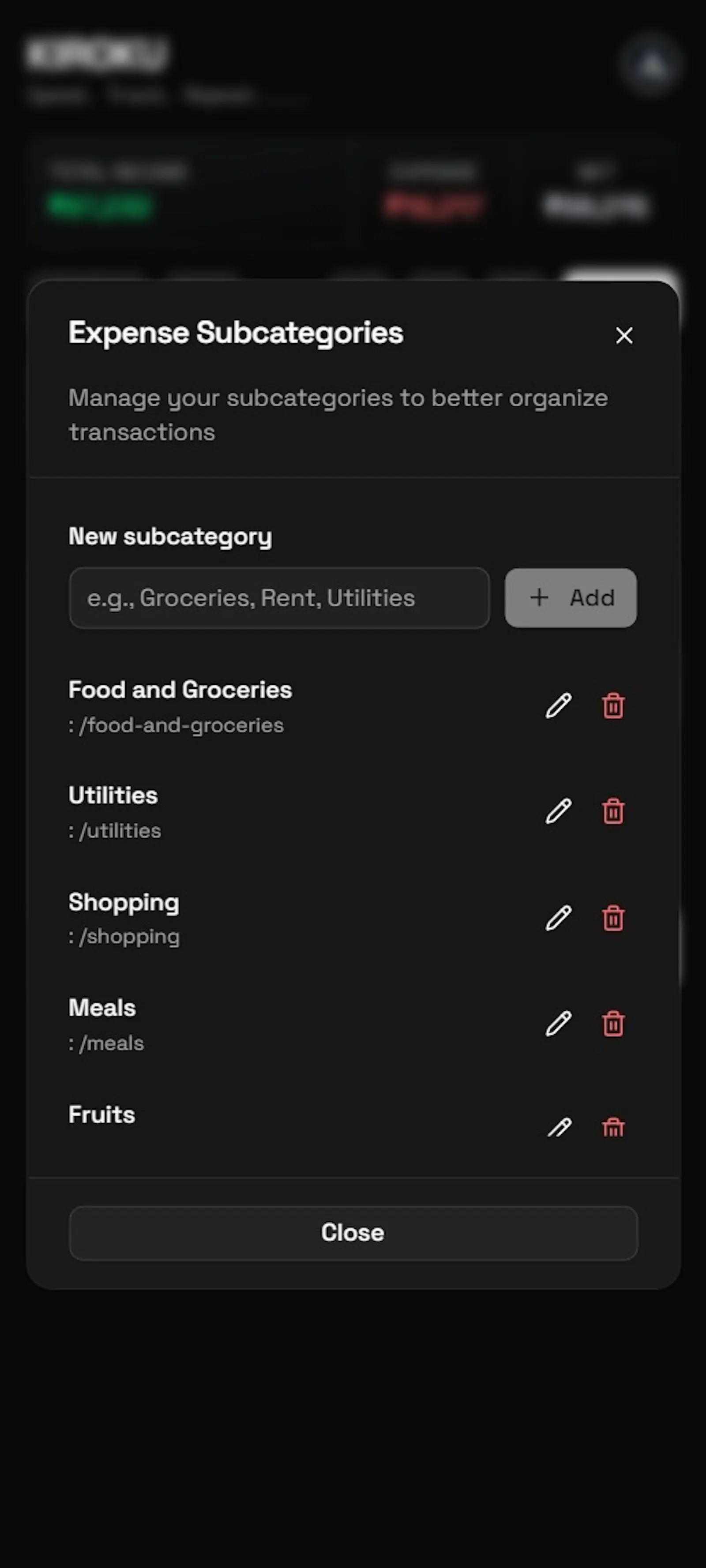 KIROKU - Expense Tracker screenshot 4