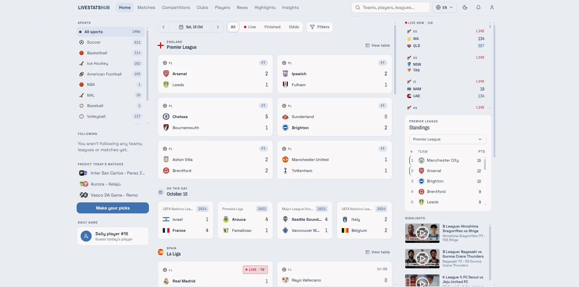 LiveStatsHub gallery image