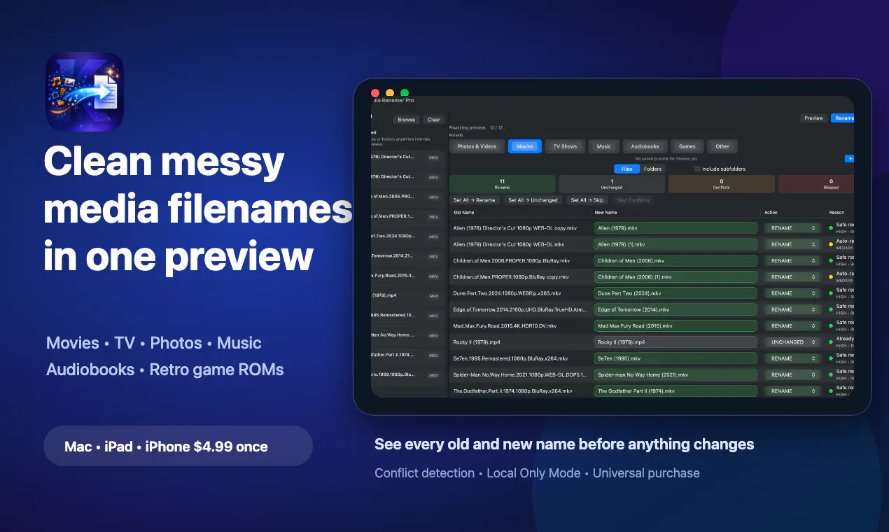 Media Renamer Pro gallery image