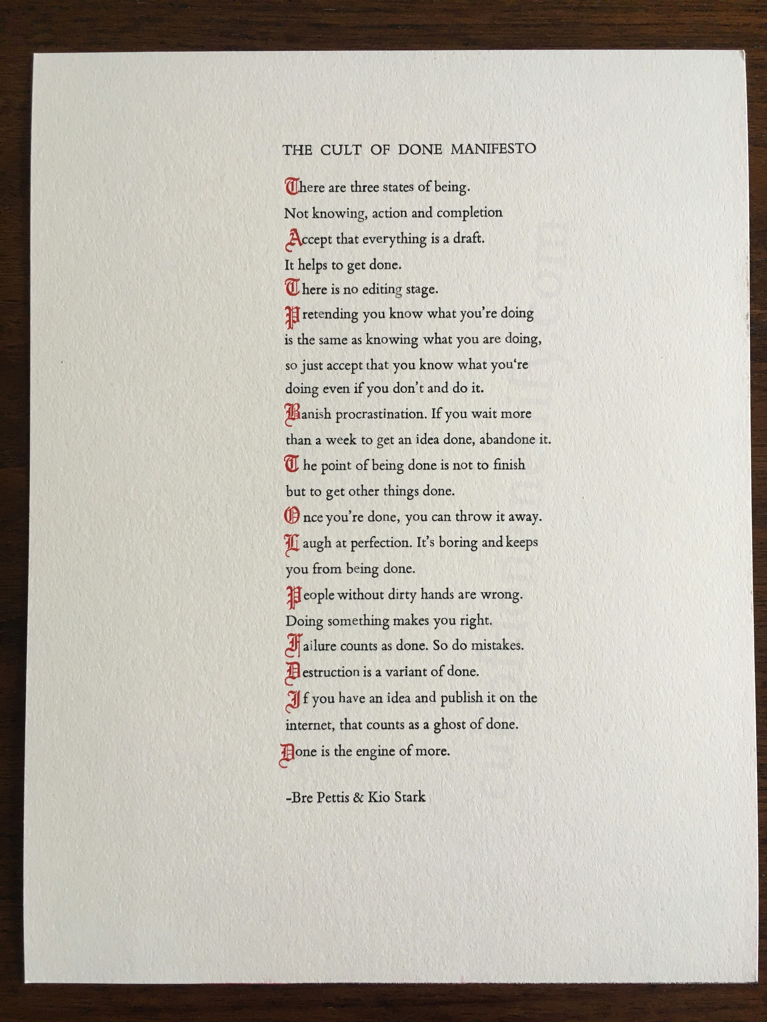 Cult of done poster gallery image