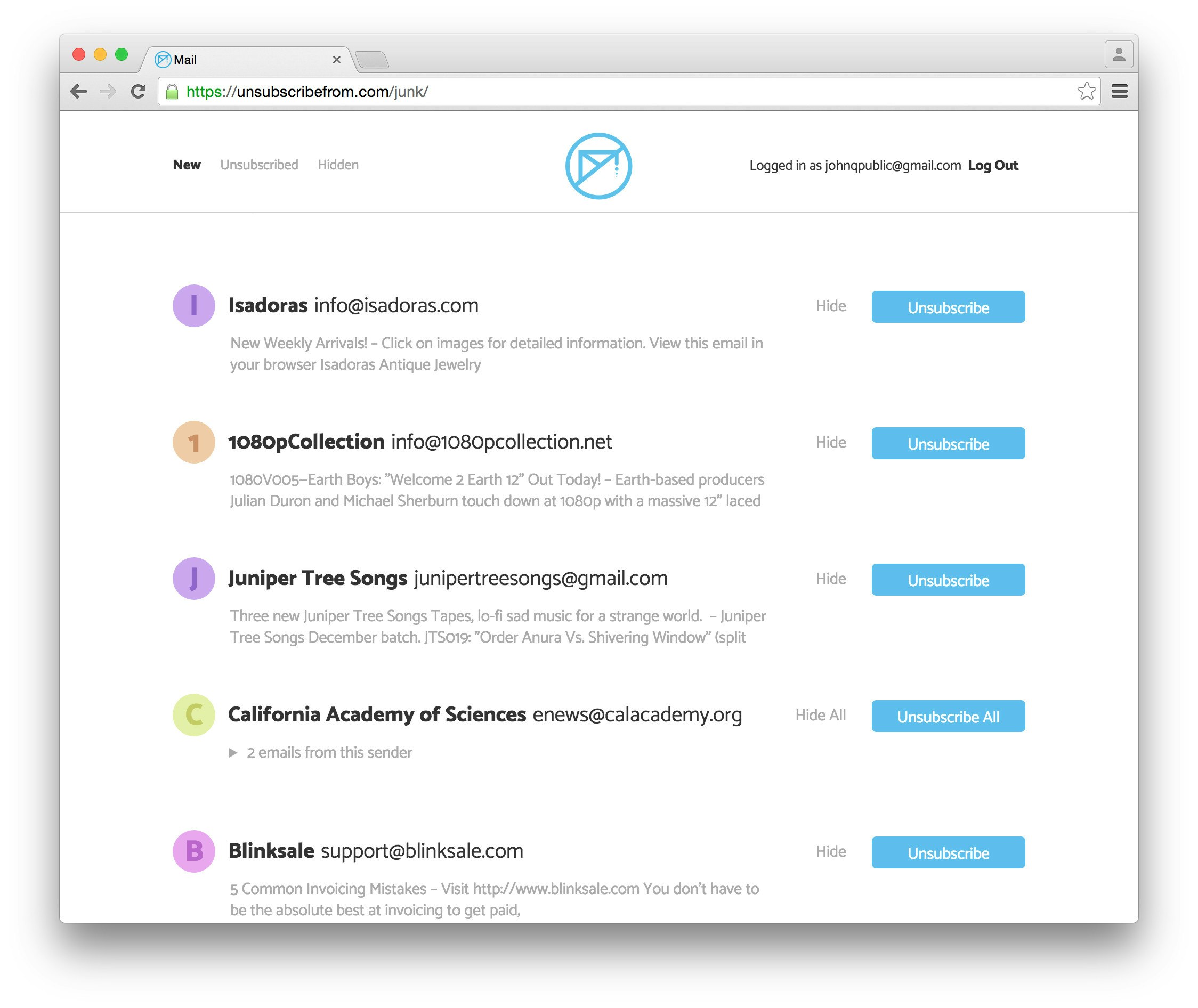 Unsubscribe from junk mail gallery image