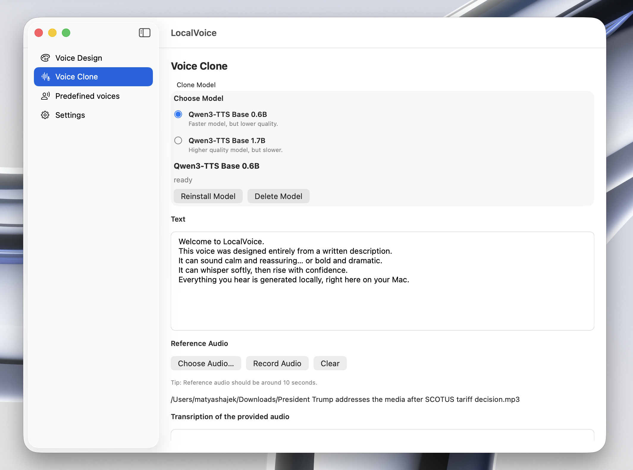 LocalVoice - Screenshot 2 showing product features and functionality