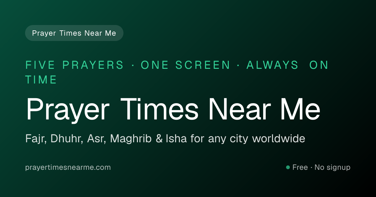 Prayer Times Near Me gallery image