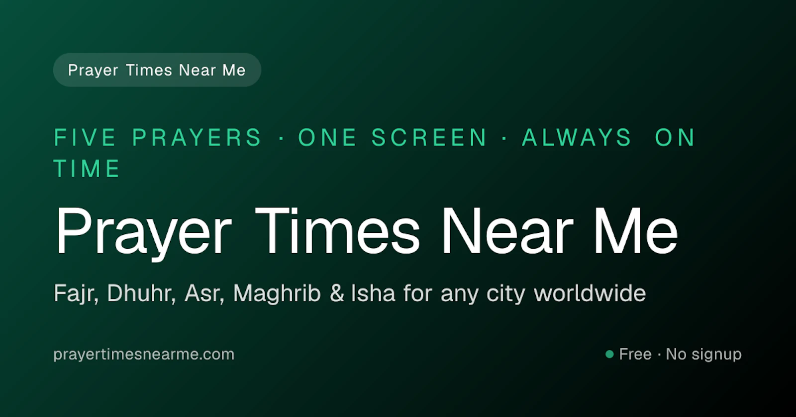 Prayer Times Near Me screenshot 1