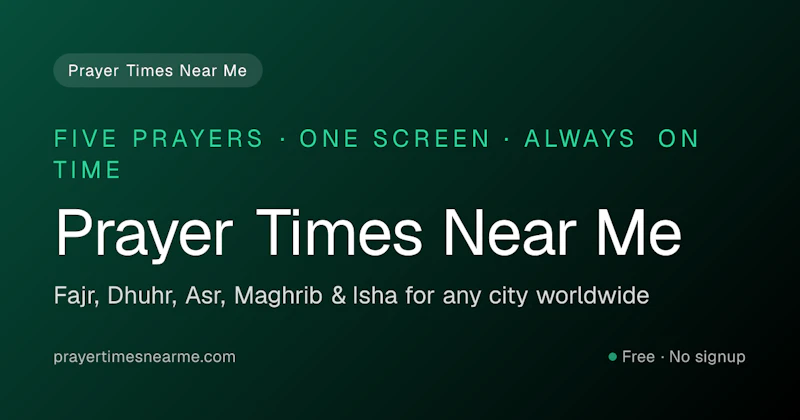 Prayer Times Near Me screenshot 1