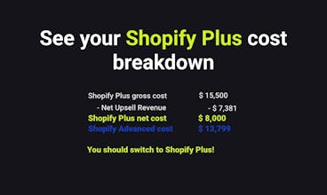 Shopify Plus Calculator gallery image