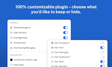 LinkedInのChrome拡張機能のユーザーインターフェースは、魅力的で洗練された体験を提供しています。