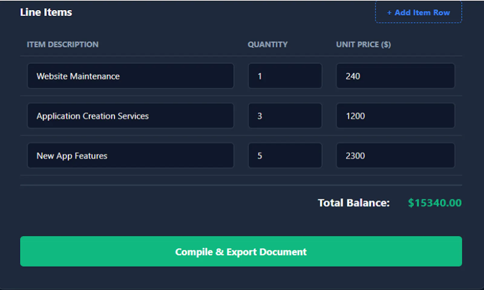 Jadexarts Suite Invoice Pro screenshot 2