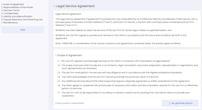 AI for contract drafting gallery image