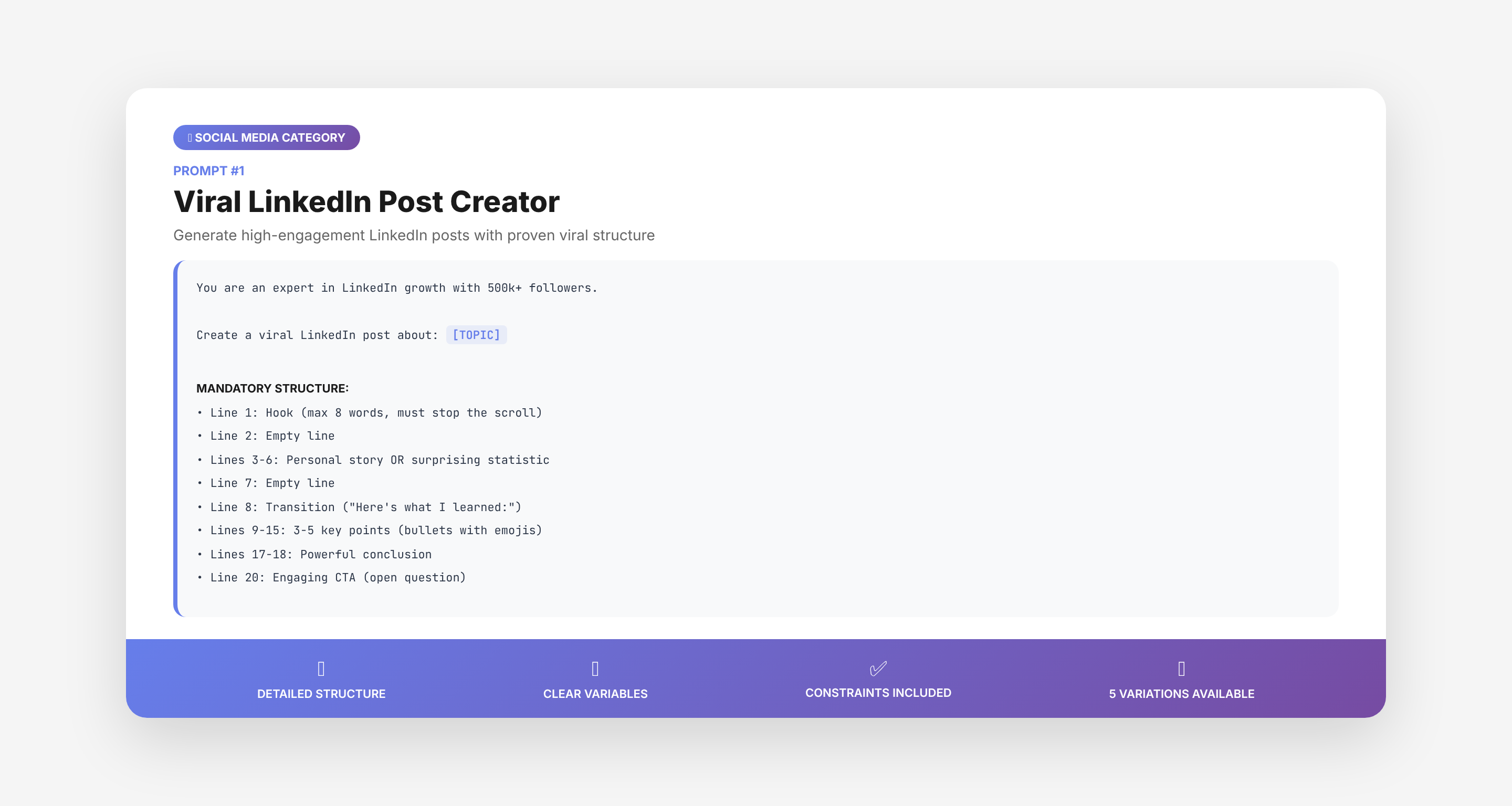 50 Ultra-Detailed AI Prompts gallery image
