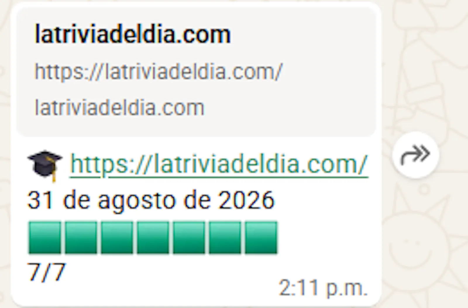 ¡La trivia del día! screenshot 5