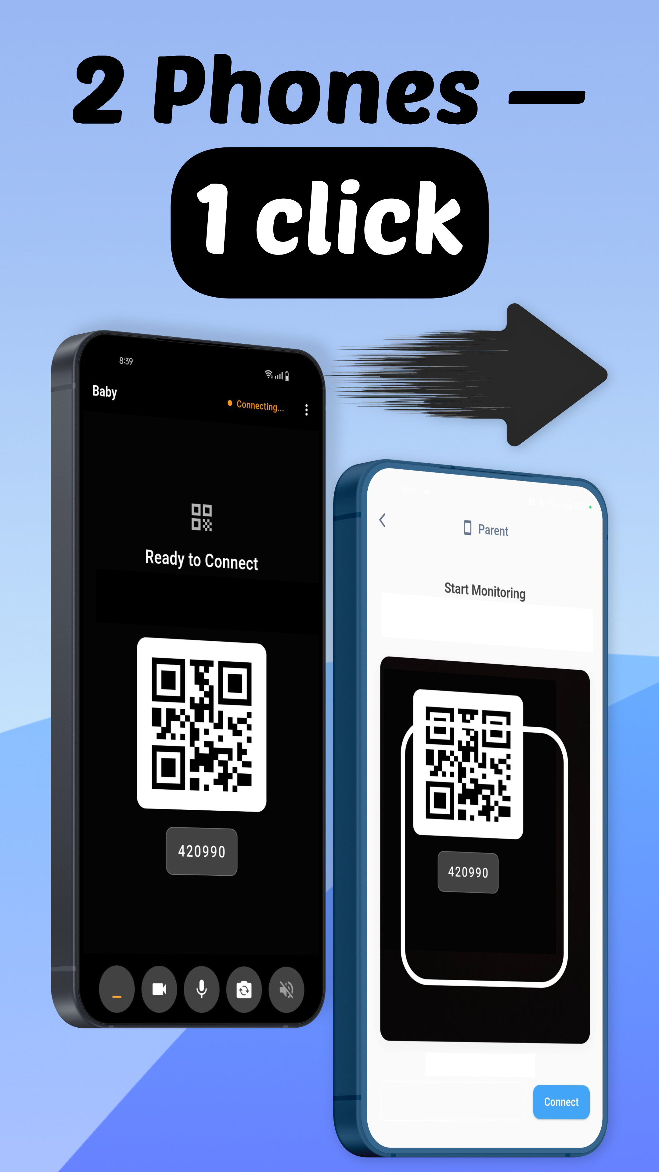 NannyCam Baby Monitor App - Screenshot 5 showing product features and functionality