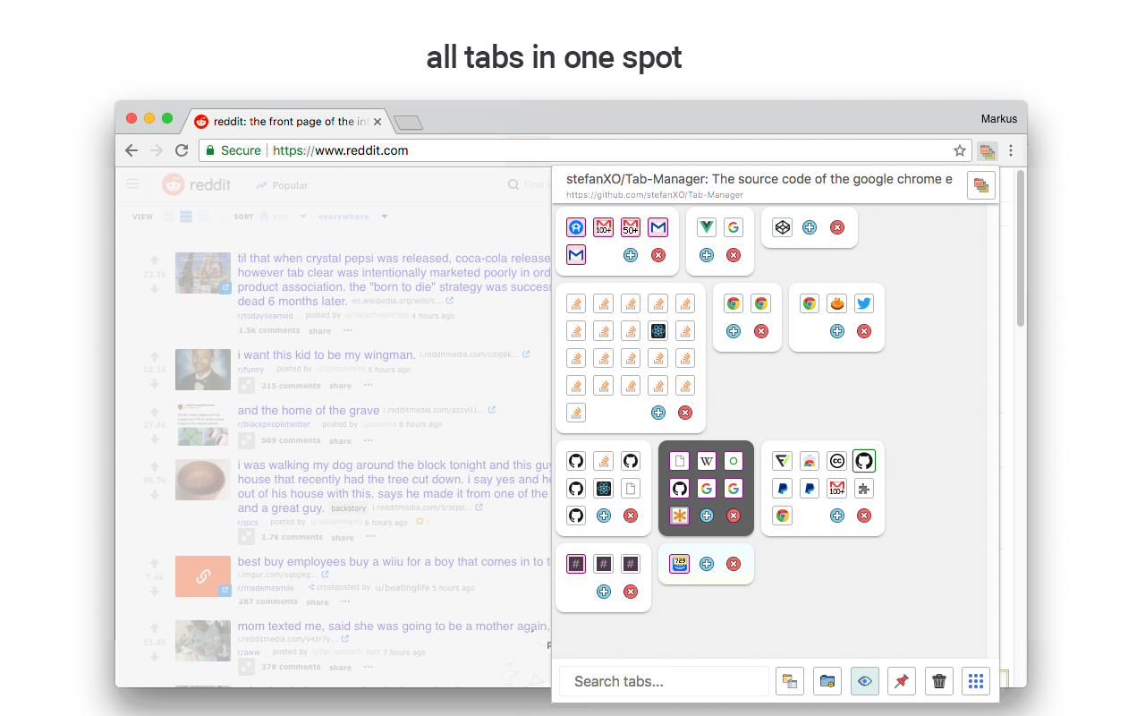 I built a Chrome Extension alternative to onetab: One Tab Group : r/chrome