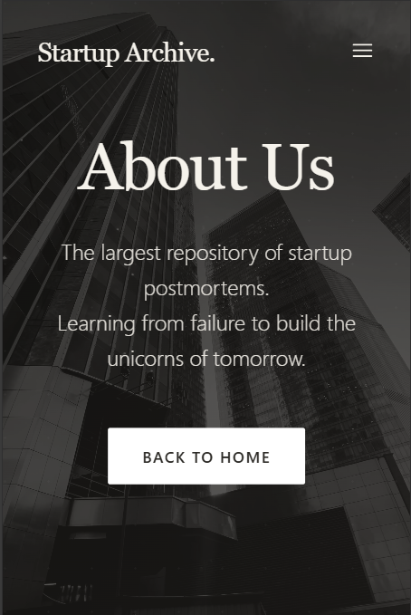 Startup Archive. - Screenshot 2 showing product features and functionality