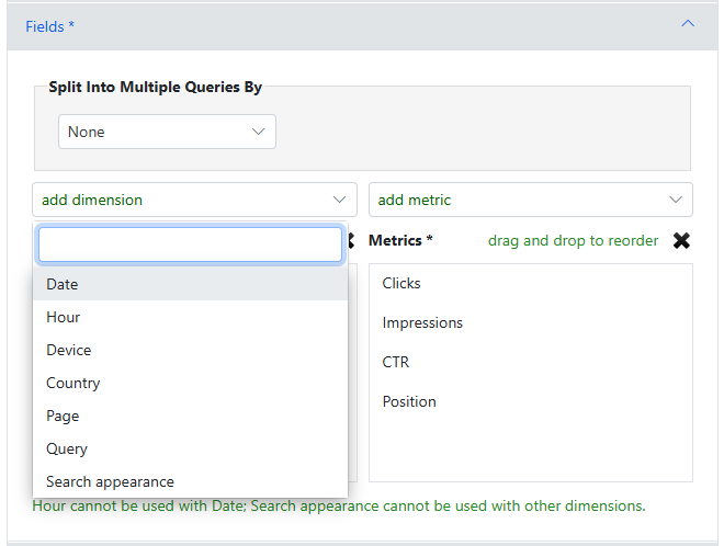 وسائط Analytics Edge Exporter GSC - تنزيل بيانات CSV من Google Search Analytics API 1