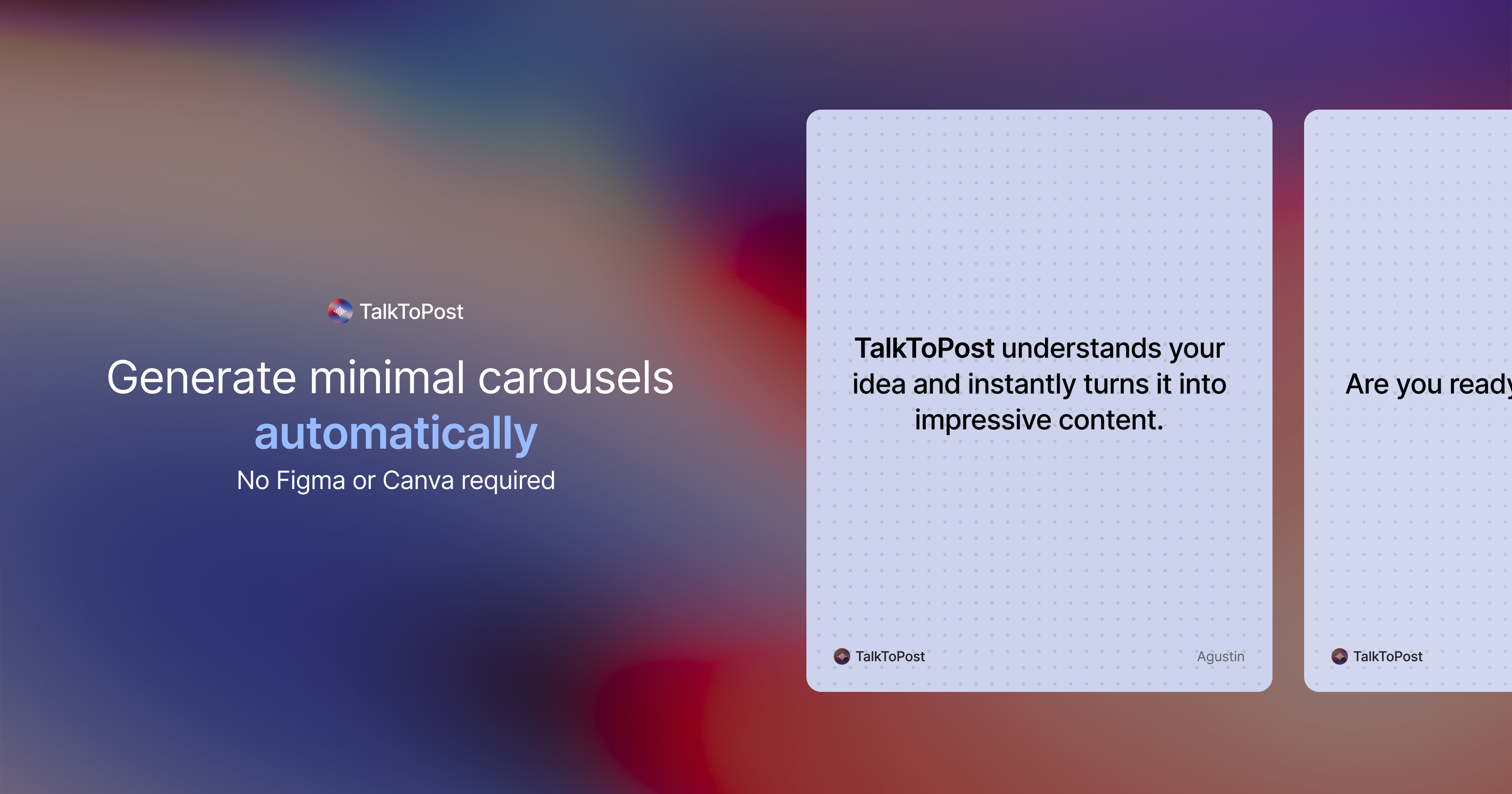 TalkToPost - Screenshot 3 showing product features and functionality