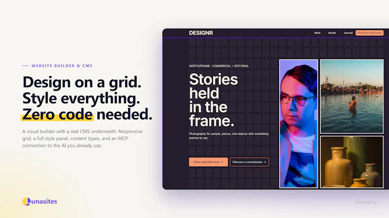 LunaSites! Website builder with MCP screenshot 3