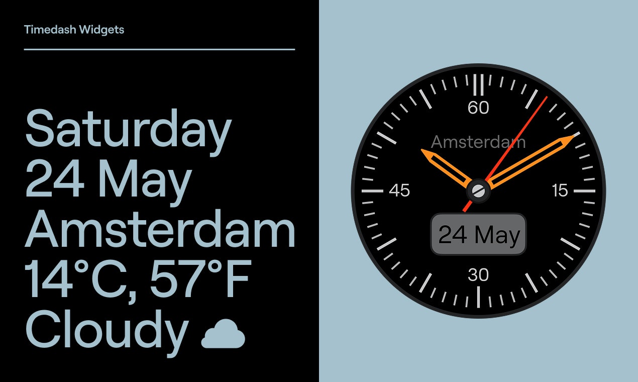 Widgets de Timedash 2 - Combina su información diaria vital en un ingenioso widget media 3