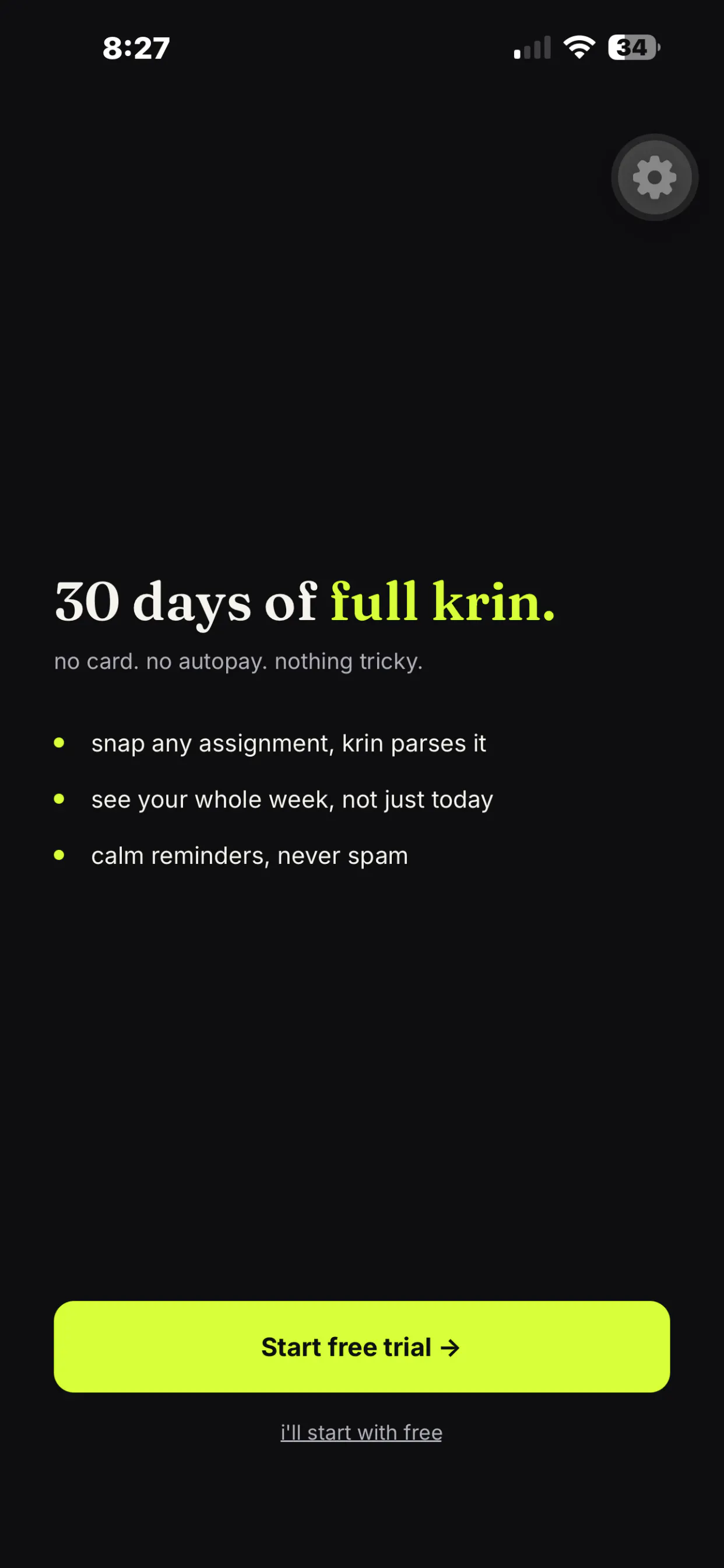 KrinApp gallery image