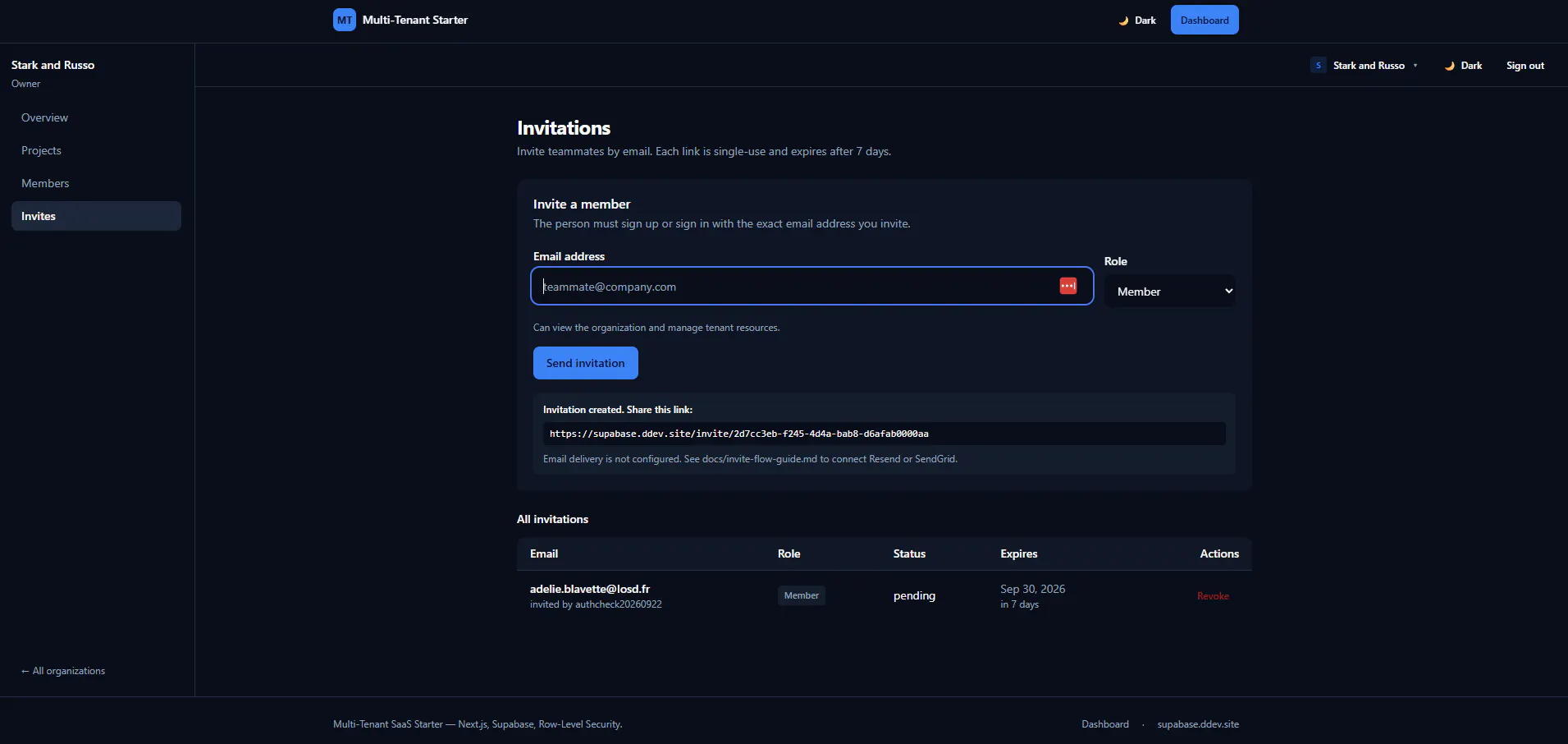  Supabase Multi-Tenant SaaS Next.js  gallery image