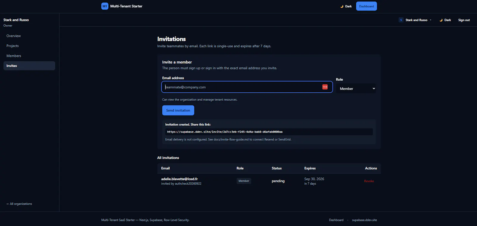 Supabase Multi-Tenant SaaS Next.js  screenshot 6