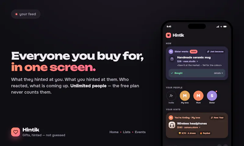 Hintik screenshot 2
