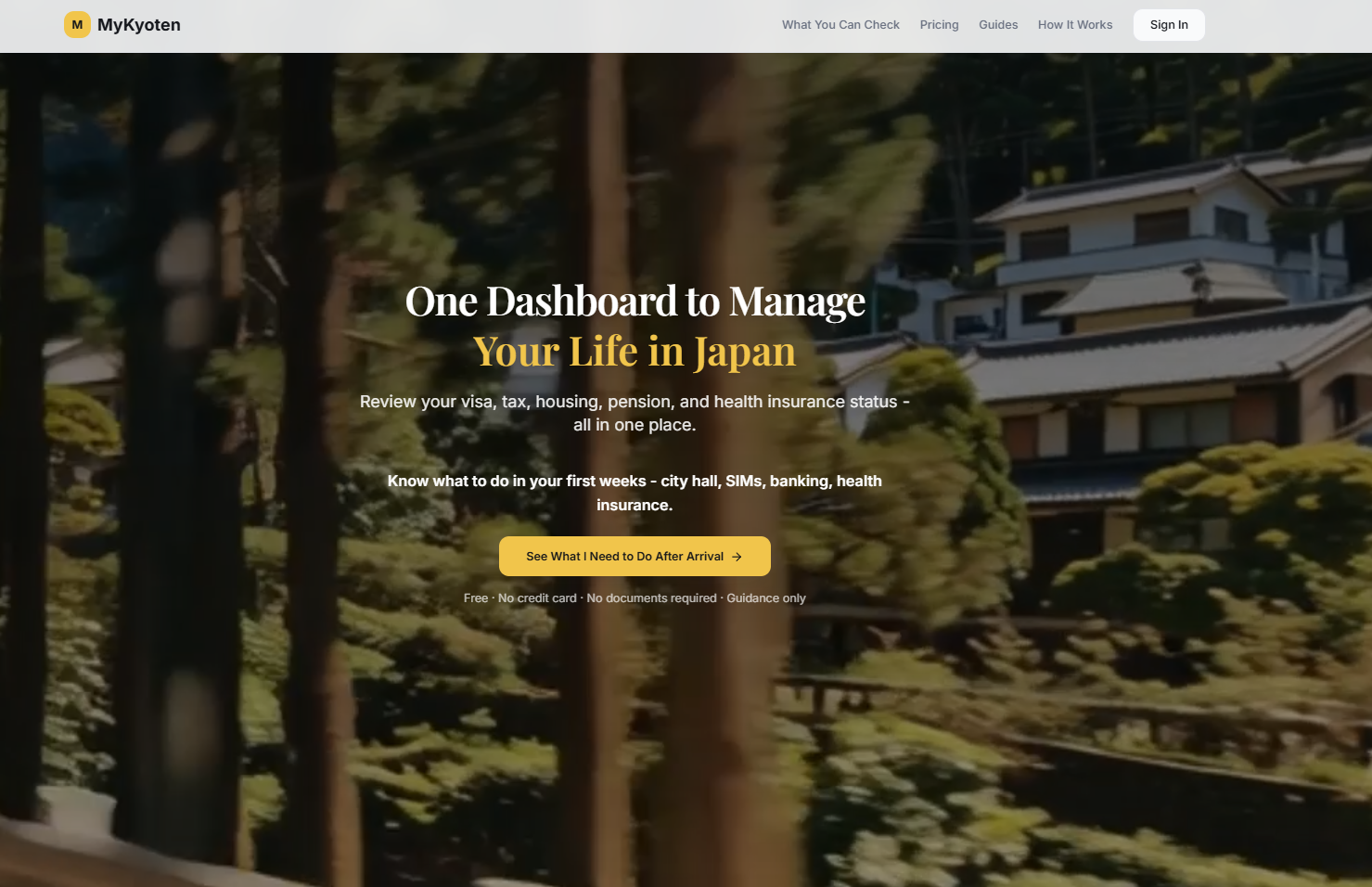 MyKyoten - Main product screenshot demonstrating key features and user interface