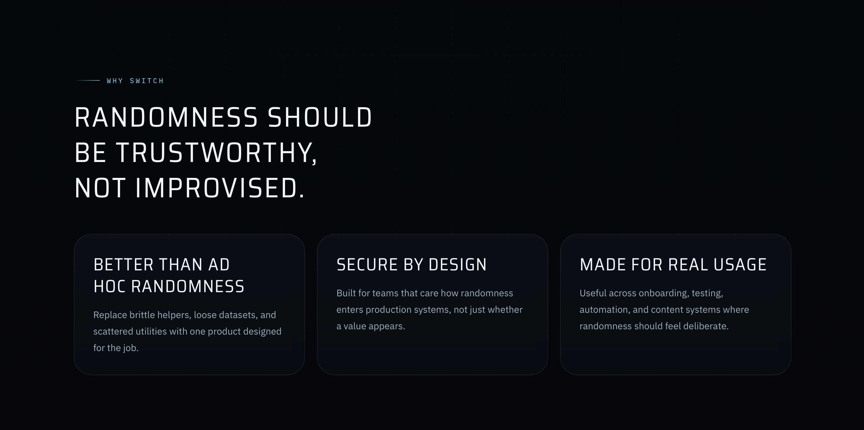 Randomness As A Service gallery image