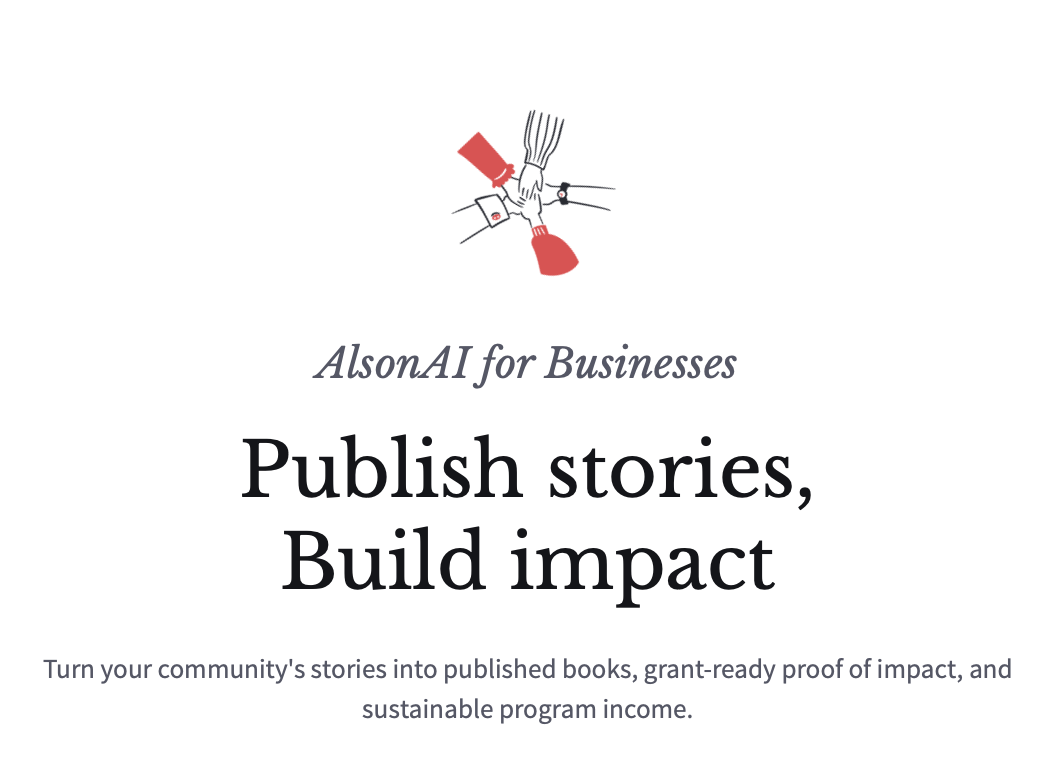 AI Storybooks for Organizations: AlsonAI