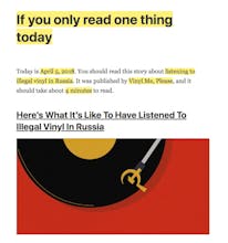 If you only read one thing today gallery image