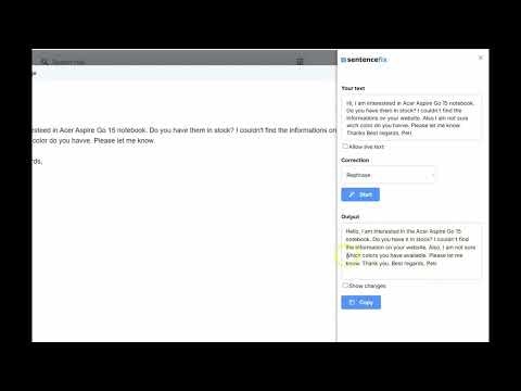 SentenceFix gallery image