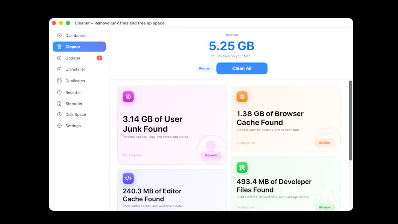 DeepCleanMac screenshot 3