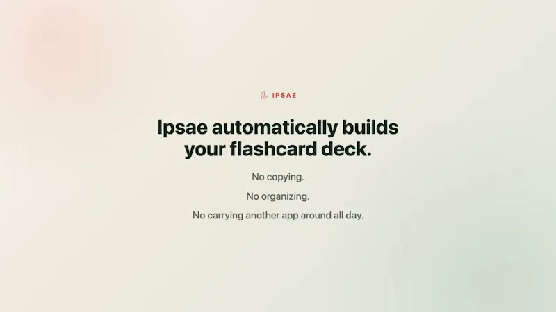 Ipsae: AI Korean Vocabulary screenshot 1 (video preview)