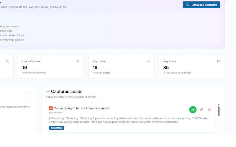 leaddiggr screenshot 2