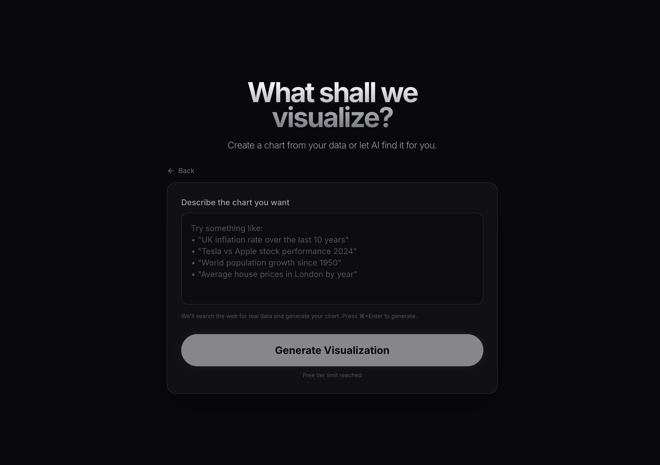 Chartle - Screenshot 2 showing product features and functionality