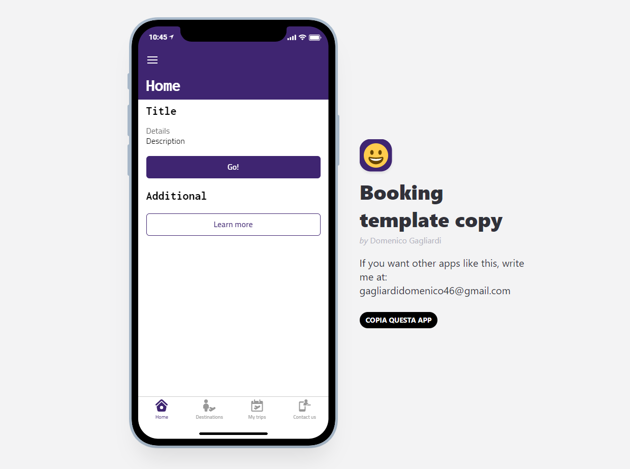 Online Booking Web App (Glide)