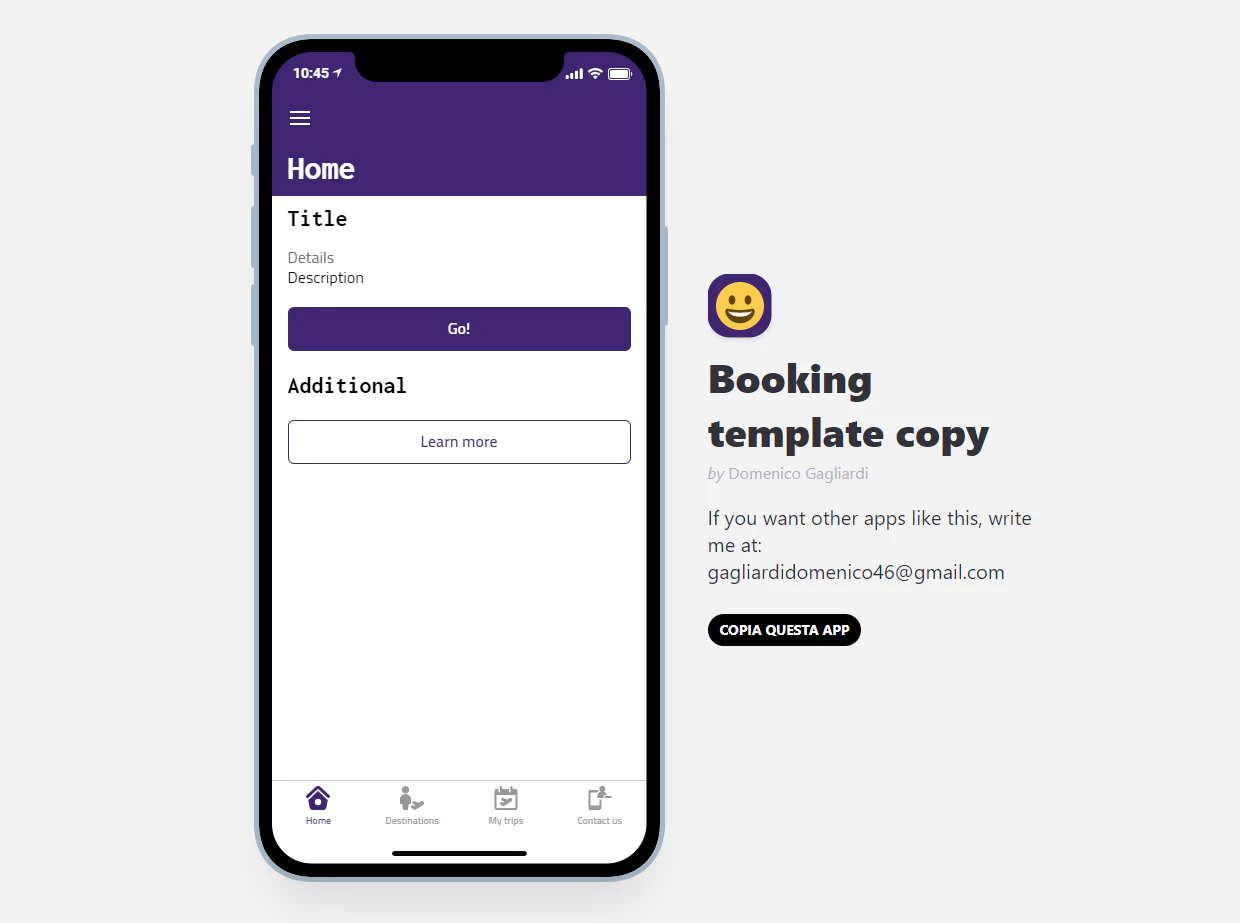 Online Booking Web App (Glide)