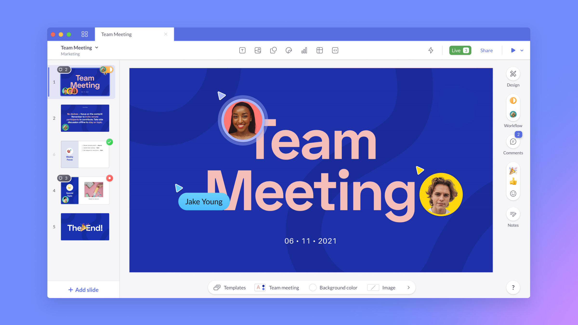 Pitch Teamfirst presentation software Product Hunt