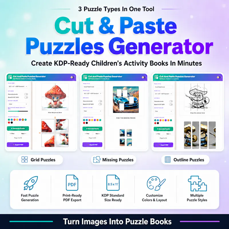 Cut And Paste Puzzles Generator screenshot 2